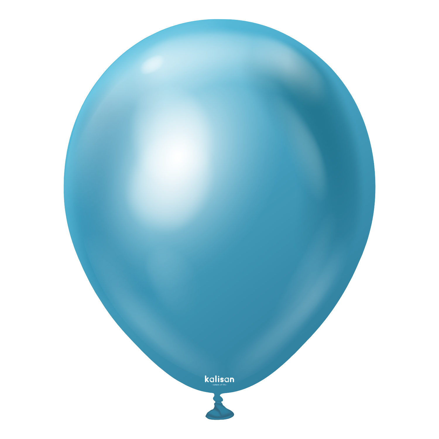 Mirror Blue 18″ Latex Balloons by Kalisan from Instaballoons