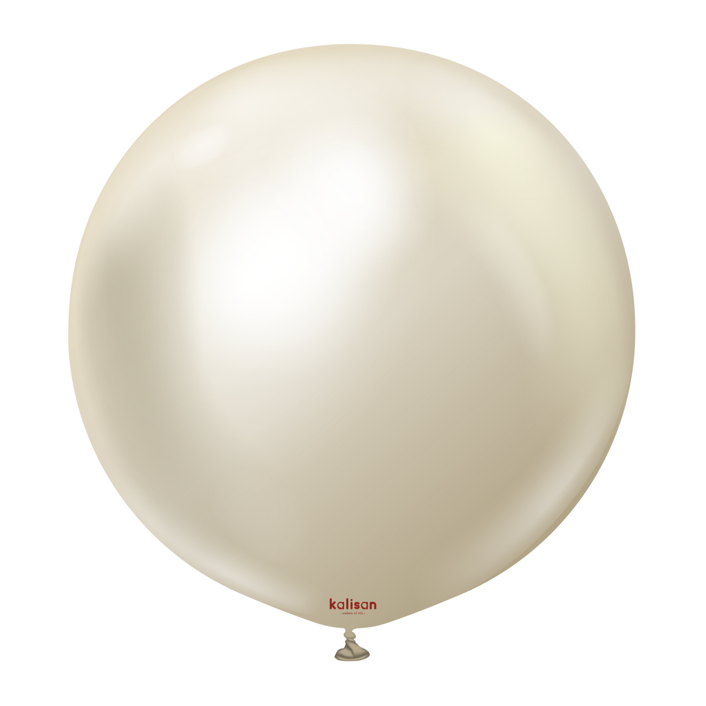 Mirror White Gold 5″ Latex Balloons by Kalisan from Instaballoons