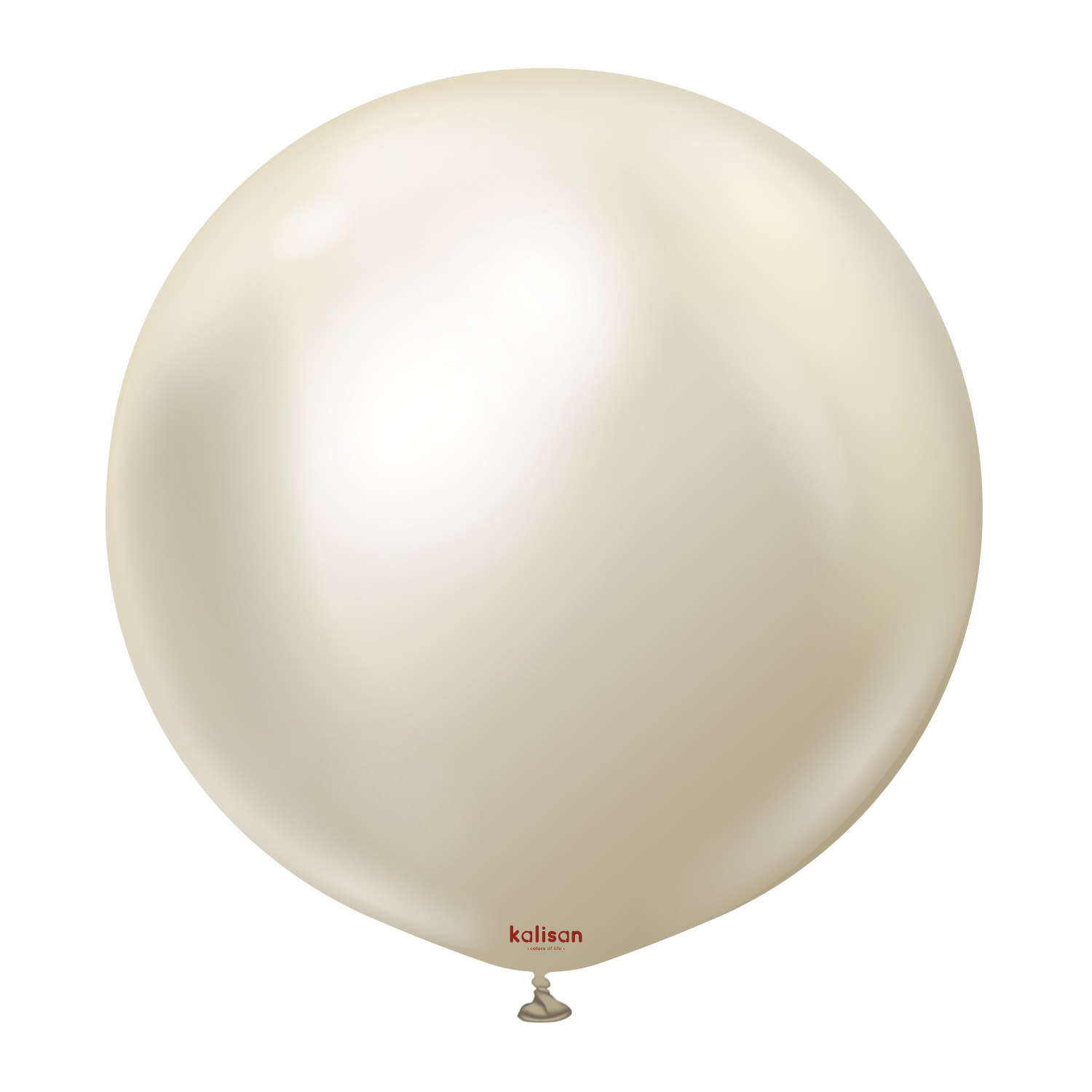 Mirror White Gold 5″ Latex Balloons by Kalisan from Instaballoons
