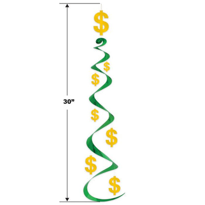 Money Dollar Sign $ Whirls by Beistle from Instaballoons