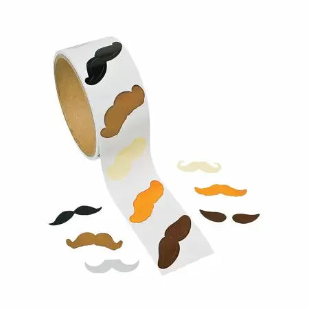 Mustache Sticker Roll by Fun Express from Instaballoons