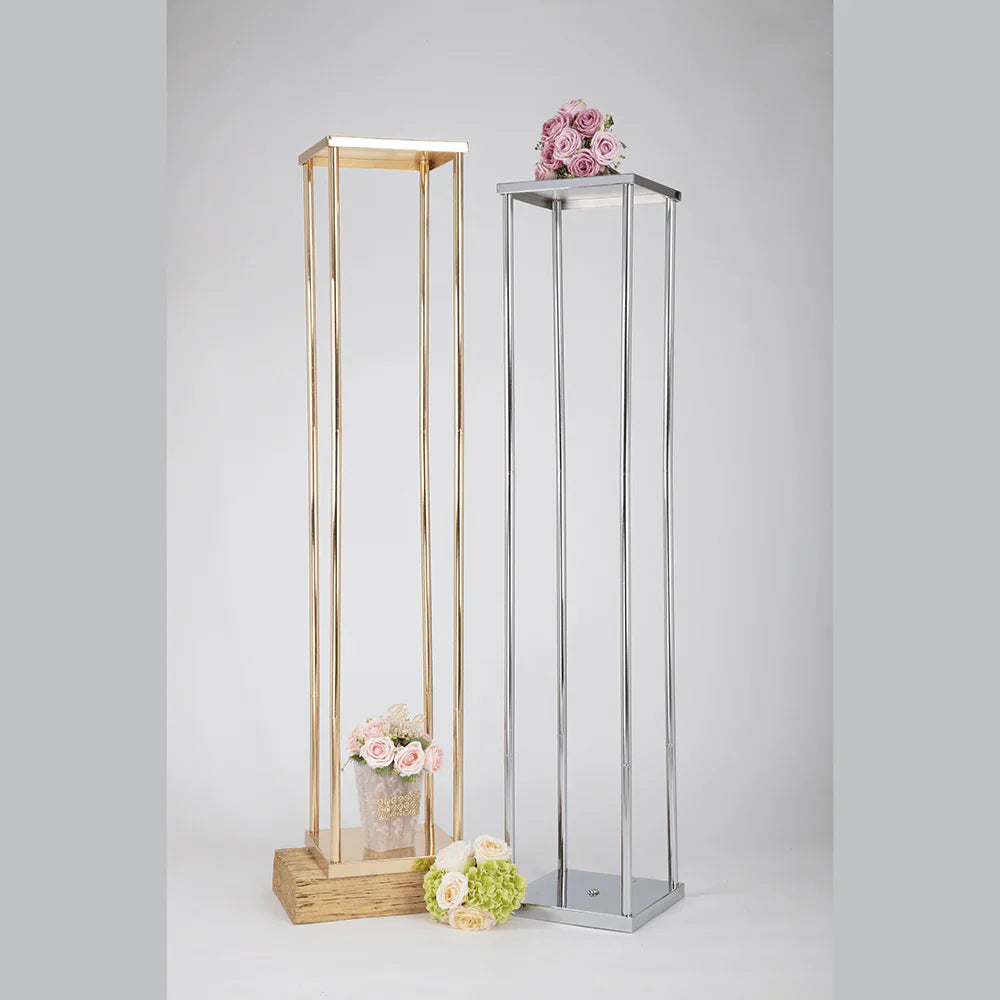 60" Metal Pillar - Gold - Natural Star Inc