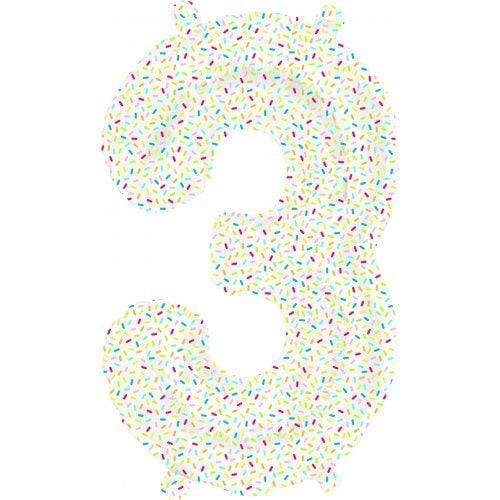 Northstar Mylar & Foil 3 16″ Airfill Self-Sealing Number Sprinkles Foil Balloons