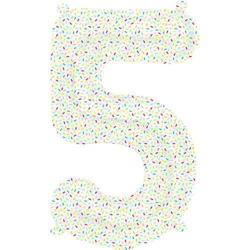 Northstar Mylar & Foil 5 16″ Airfill Self-Sealing Number Sprinkles Foil Balloons