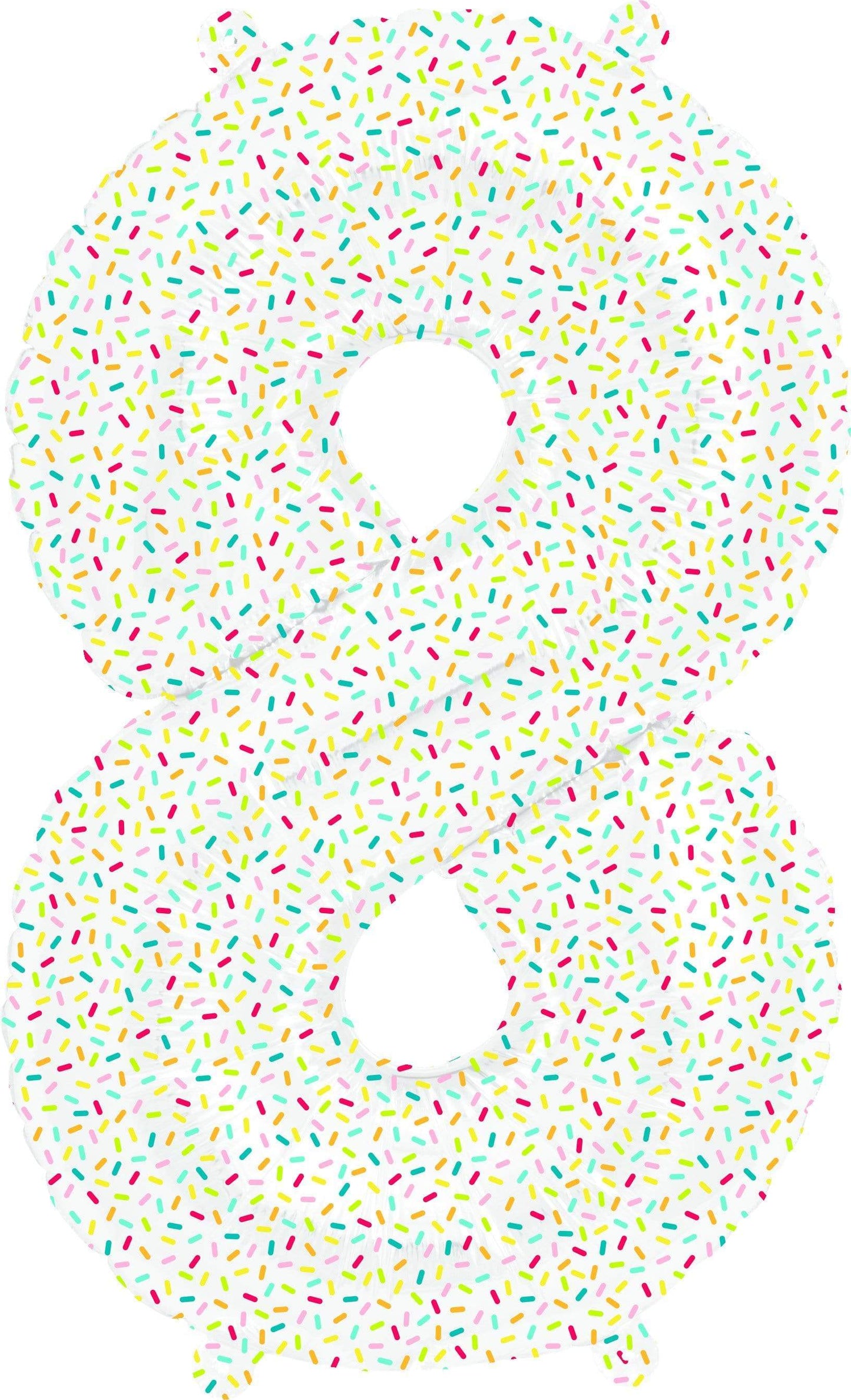 Northstar Mylar & Foil 8 16″ Airfill Self-Sealing Number Sprinkles Foil Balloons