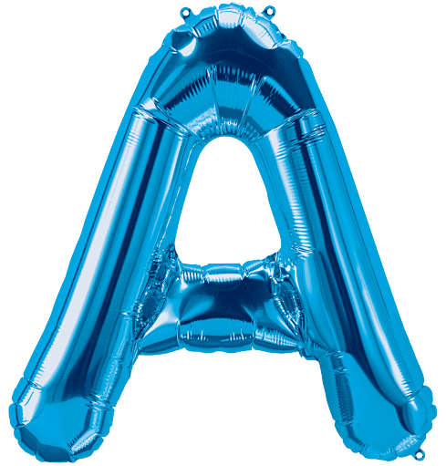 Northstar Mylar & Foil Blue Letter A 34" Balloon