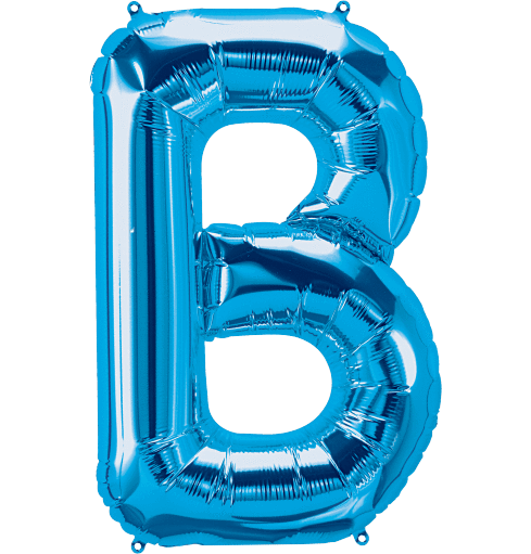 Northstar Mylar & Foil Blue Letter B 34" Balloon