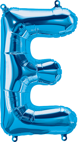 Northstar Mylar & Foil Blue Letter E 16" Balloon