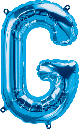 Blue Letter G 16" Balloon