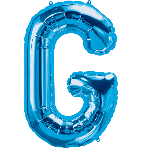 Northstar Mylar & Foil Blue Letter G 34" Balloon