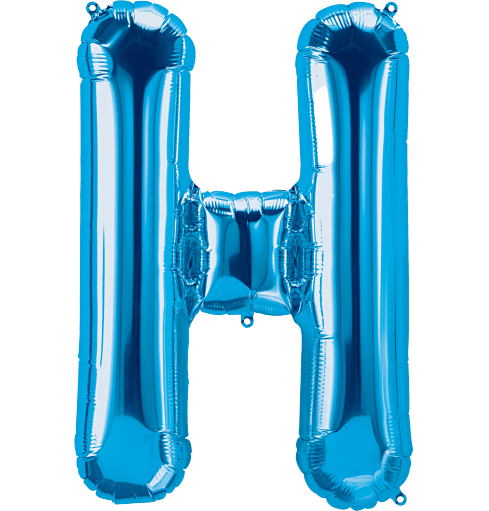 Blue Letter H 34" Balloon