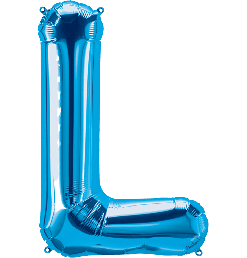 Northstar Mylar & Foil Blue Letter L 34" Balloon