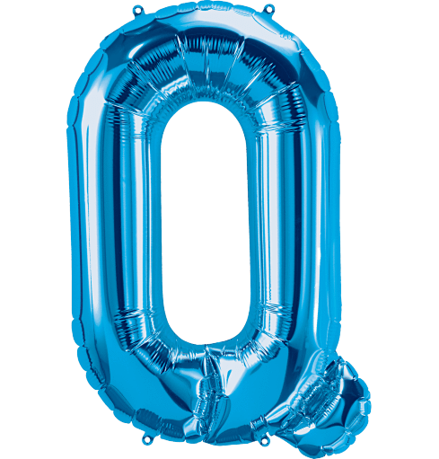 Northstar Mylar & Foil Blue Letter Q 34" Balloon