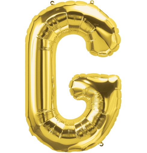 Northstar Mylar & Foil Gold Letter G 34" Balloon