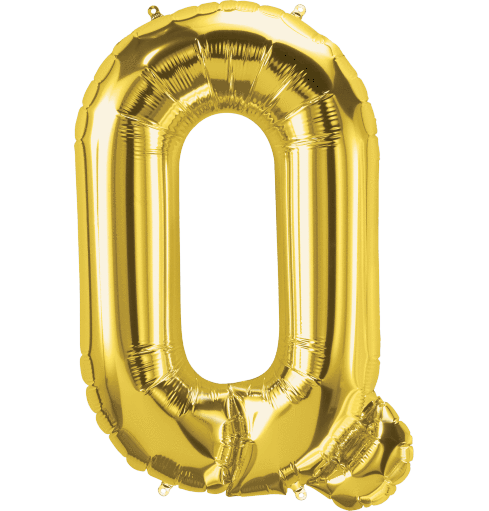 Gold Letter Q 34" Balloon