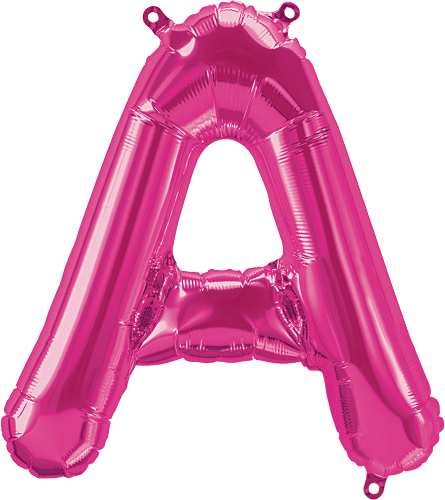 Northstar Mylar & Foil Magenta Letter A 16" Balloon