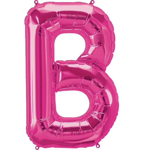 Magenta Letter B 34" Balloon