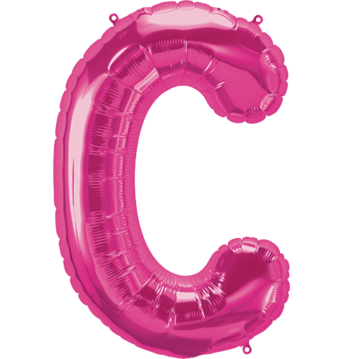 Northstar Mylar & Foil Magenta Letter C 34" Balloon
