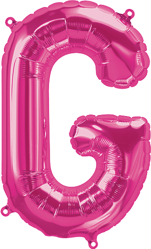 Northstar Mylar & Foil Magenta Letter G 16" Balloon