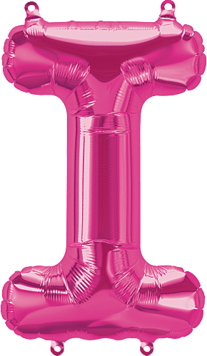 Northstar Mylar & Foil Magenta Letter I 16" Balloon
