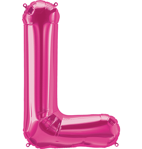 Magenta Letter L 34" Balloon