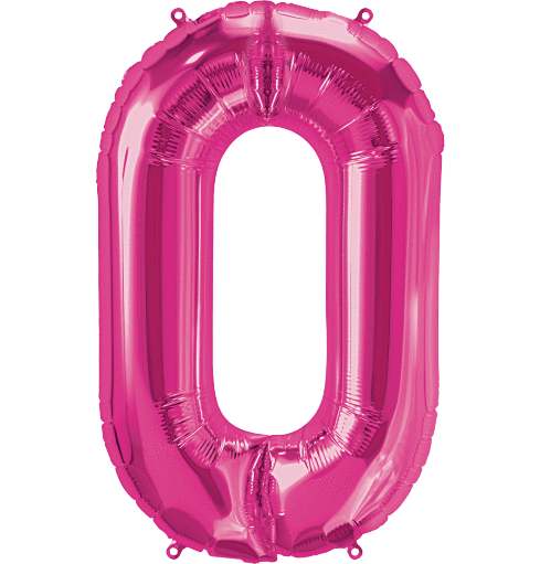 Northstar Mylar & Foil Magenta Letter O 34" Balloon