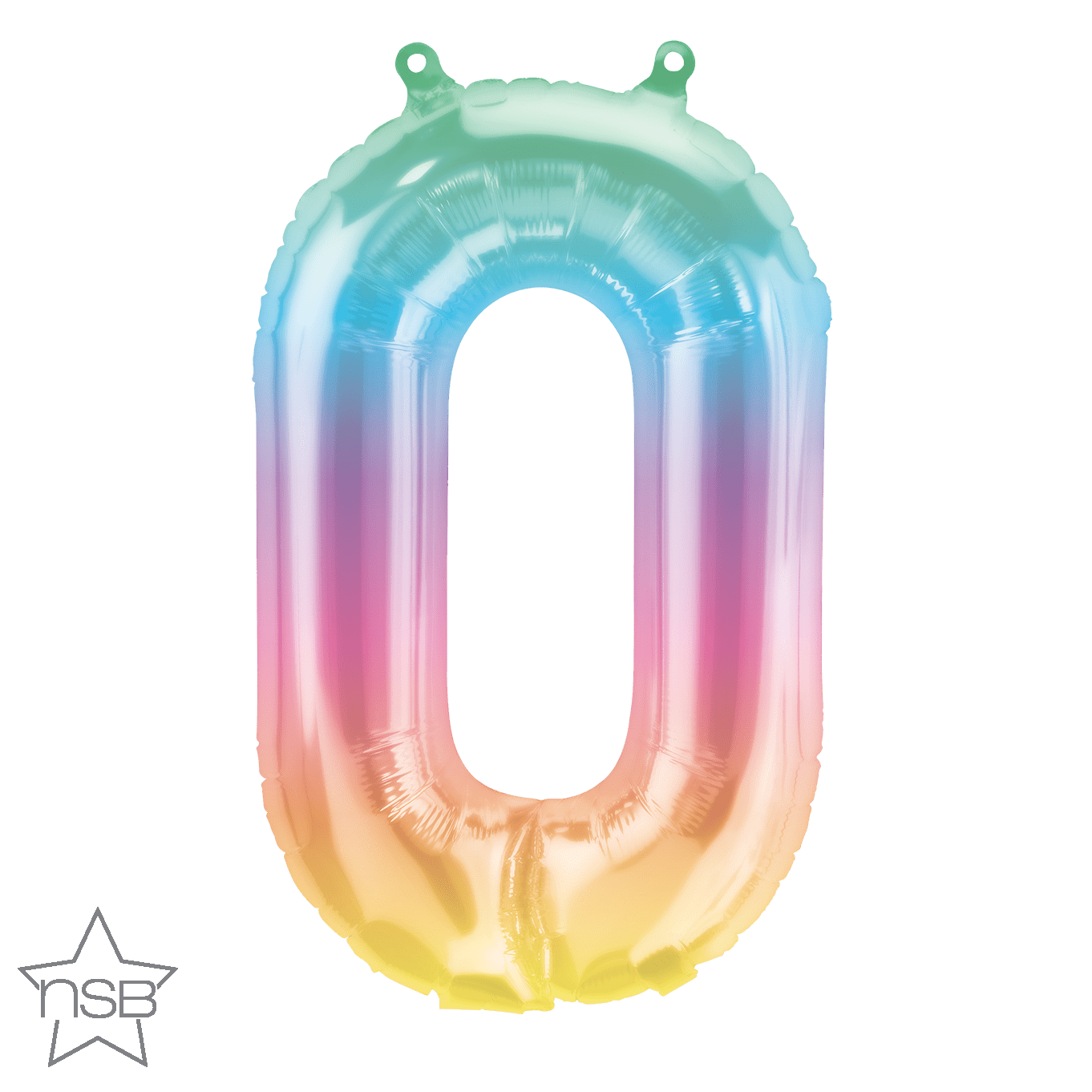 Northstar Mylar & Foil Number 0 Jelli Ombre 16″ Balloon