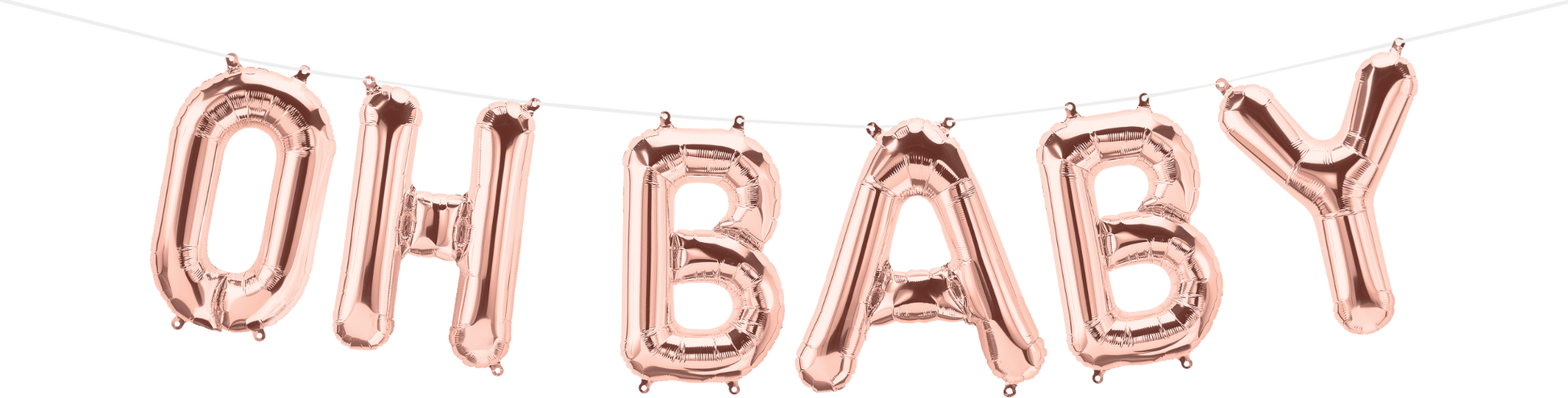 Northstar Mylar & Foil OH BABY 16" Rose Gold Balloon Kit