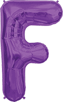 Northstar Mylar & Foil Purple / F Purple Giant 34" Balloon Letters and Numbers