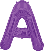 Northstar Mylar & Foil Purple Letter A 34″ Balloon