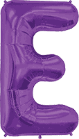 Northstar Mylar & Foil Purple Letter E 34″ Balloon