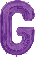 Northstar Mylar & Foil Purple Letter G 34″ Balloon