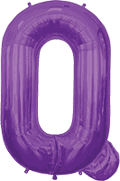 Northstar Mylar & Foil Purple Letter Q 34″ Balloon