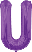 Northstar Mylar & Foil Purple Letter U 34″ Balloon