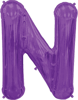 Northstar Mylar & Foil Purple / N Purple Giant 34" Balloon Letters and Numbers