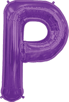 Northstar Mylar & Foil Purple / P Purple Giant 34" Balloon Letters and Numbers