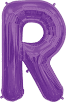 Northstar Mylar & Foil Purple / R Purple Giant 34" Balloon Letters and Numbers