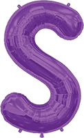 Northstar Mylar & Foil Purple / S Purple Giant 34" Balloon Letters and Numbers