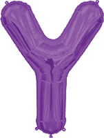 Northstar Mylar & Foil Purple / Y Purple Giant 34" Balloon Letters and Numbers