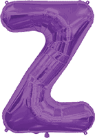 Northstar Mylar & Foil Purple / Z Purple Giant 34" Balloon Letters and Numbers