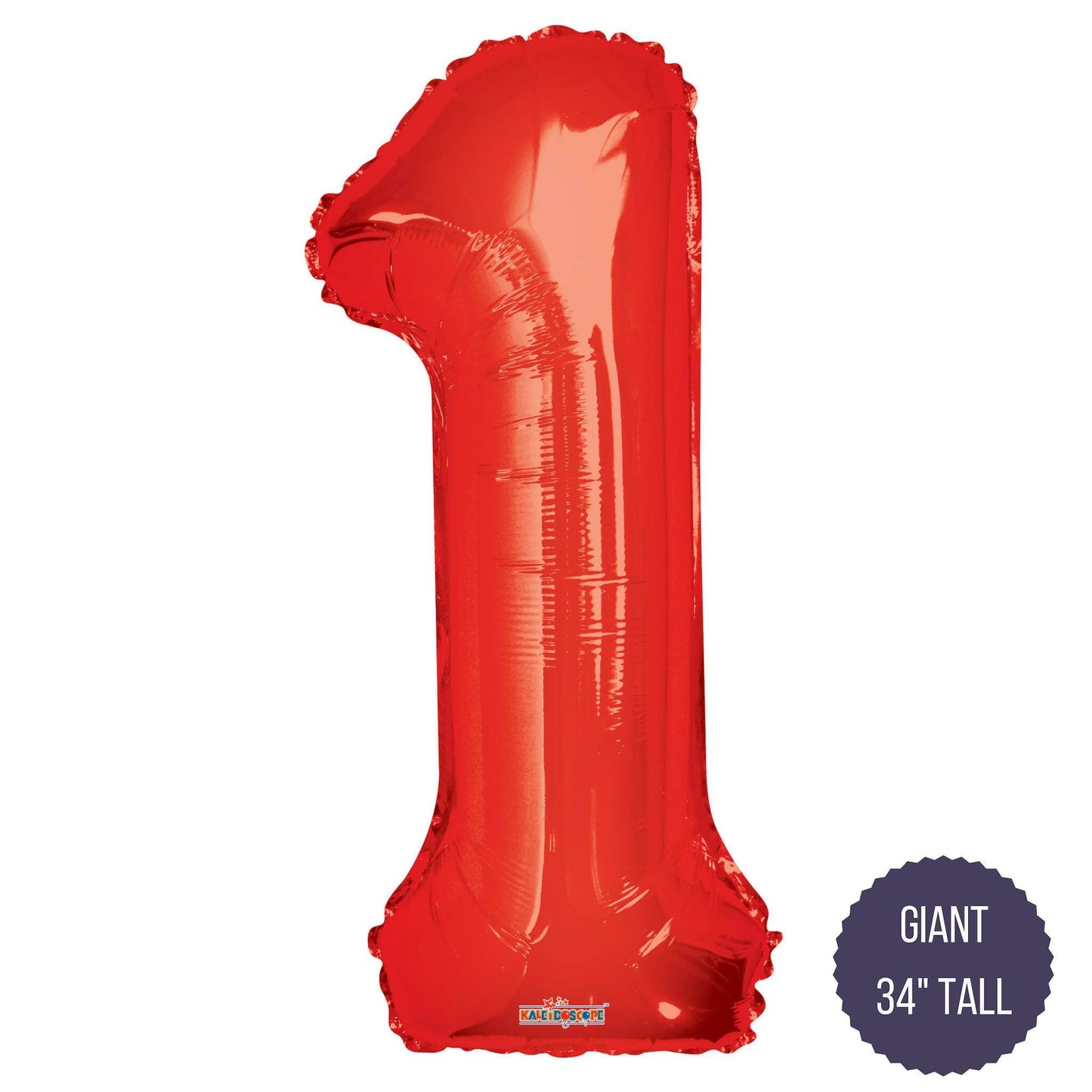 Northstar Mylar & Foil Red / 1 Red 34" Giant Balloon Letters and Numbers