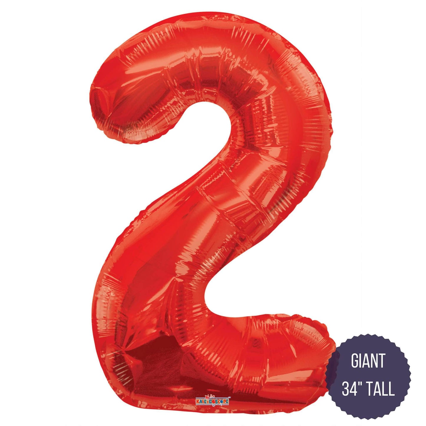 Northstar Mylar & Foil Red / 2 Red 34" Giant Balloon Letters and Numbers