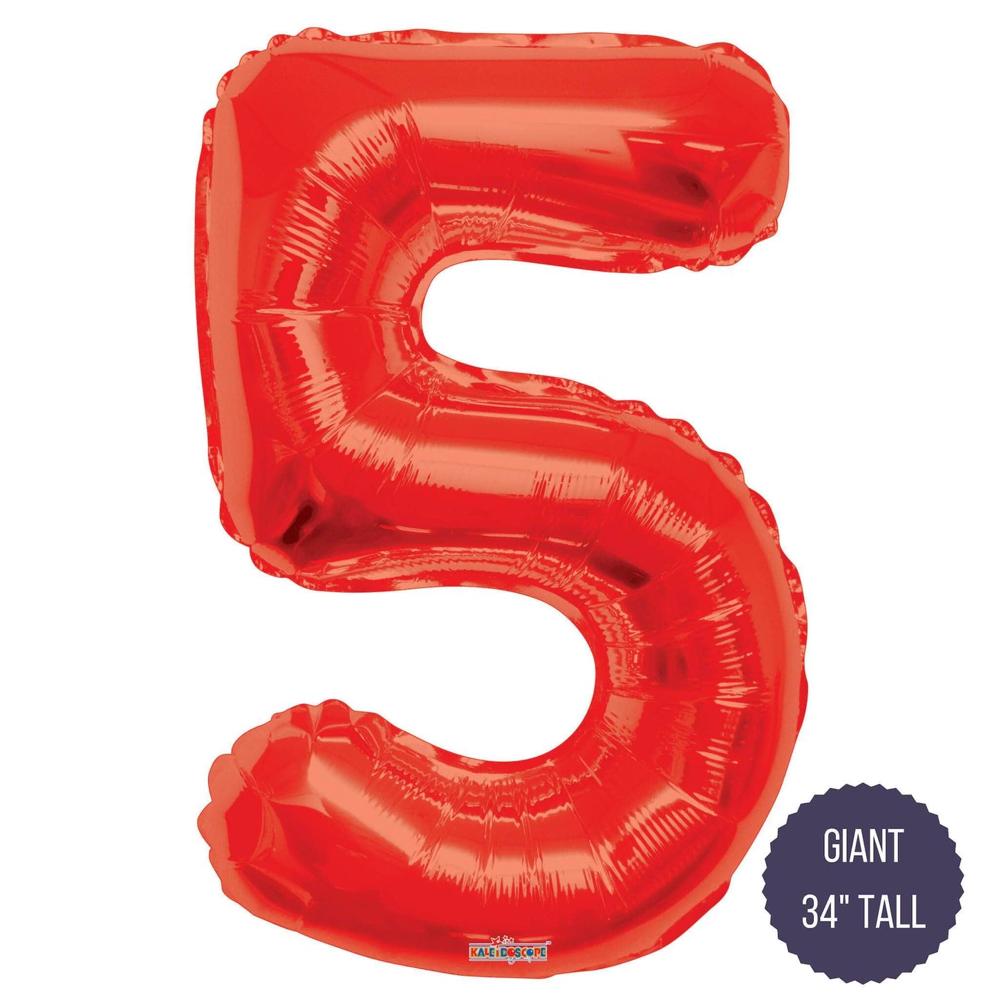 Northstar Mylar & Foil Red / 5 Red 34" Giant Balloon Letters and Numbers