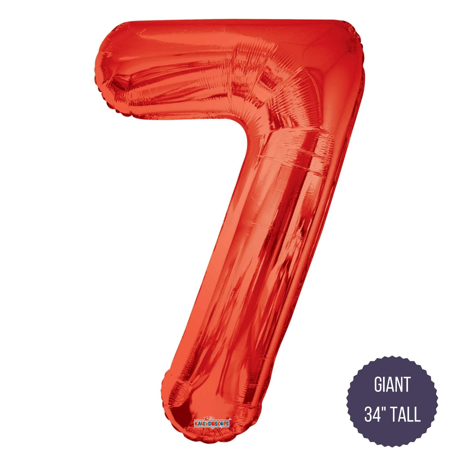 Northstar Mylar & Foil Red / 7 Red 34" Giant Balloon Letters and Numbers