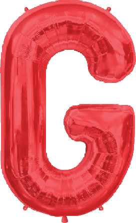 Northstar Mylar & Foil Red / G Red 34" Giant Balloon Letters and Numbers