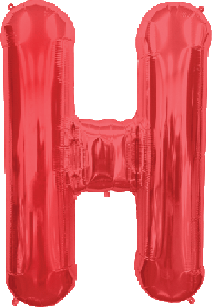 Northstar Mylar & Foil Red / H Red 34" Giant Balloon Letters and Numbers