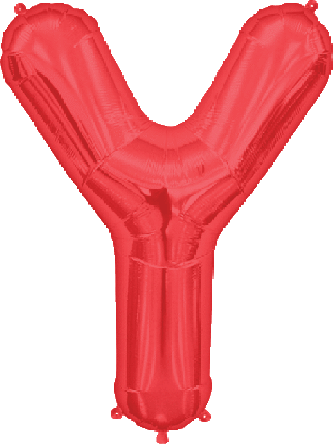 Northstar Mylar & Foil Red Letter Y 34″ Balloon