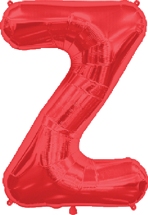 Northstar Mylar & Foil Red Letter Z 34″ Balloon