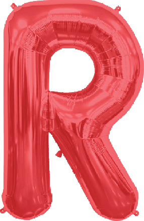 Northstar Mylar & Foil Red / R Red 34" Giant Balloon Letters and Numbers