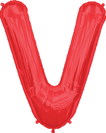 Northstar Mylar & Foil Red / V Red 34" Giant Balloon Letters and Numbers